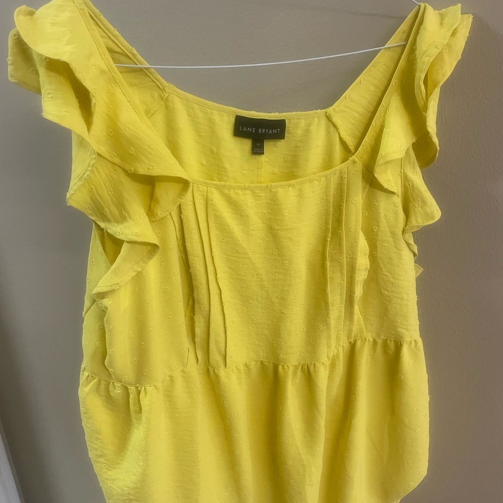 Bright yellow top